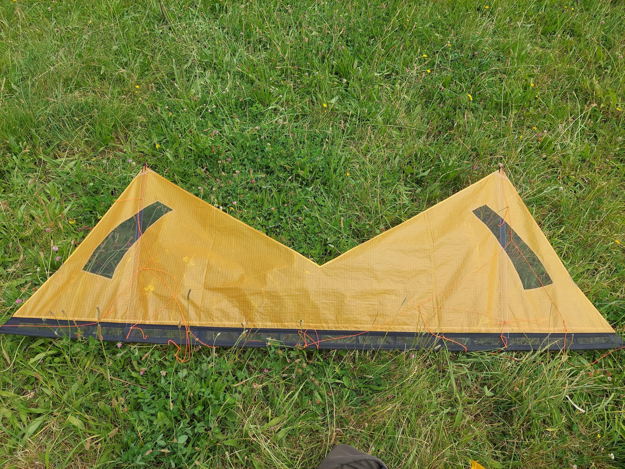 Sail made from a single panel of Icarex