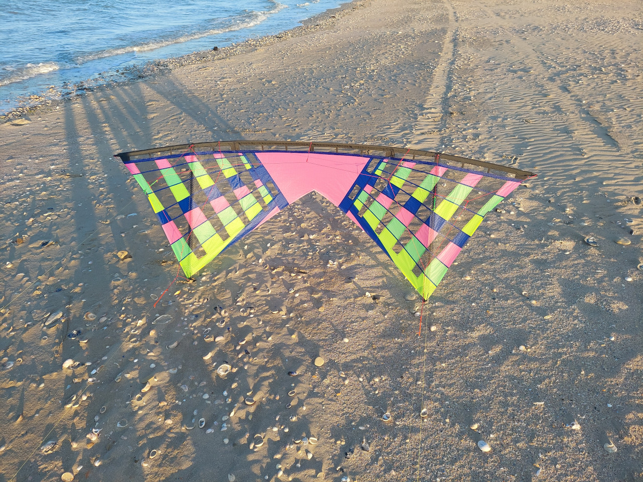 Bright colors shining in the sky